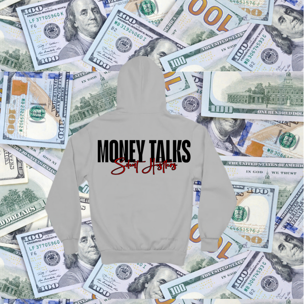 Grey Money Talks Hoodie