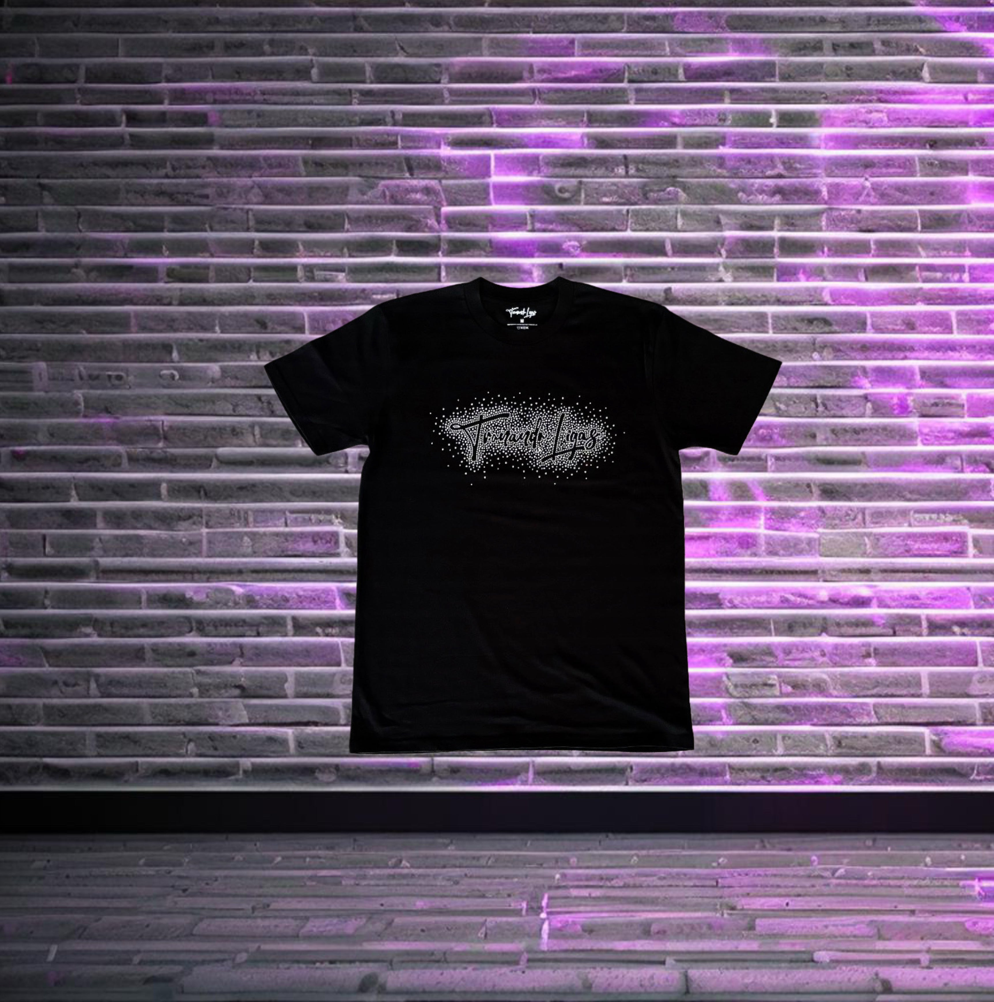Black MDS Rhinestone Shirt