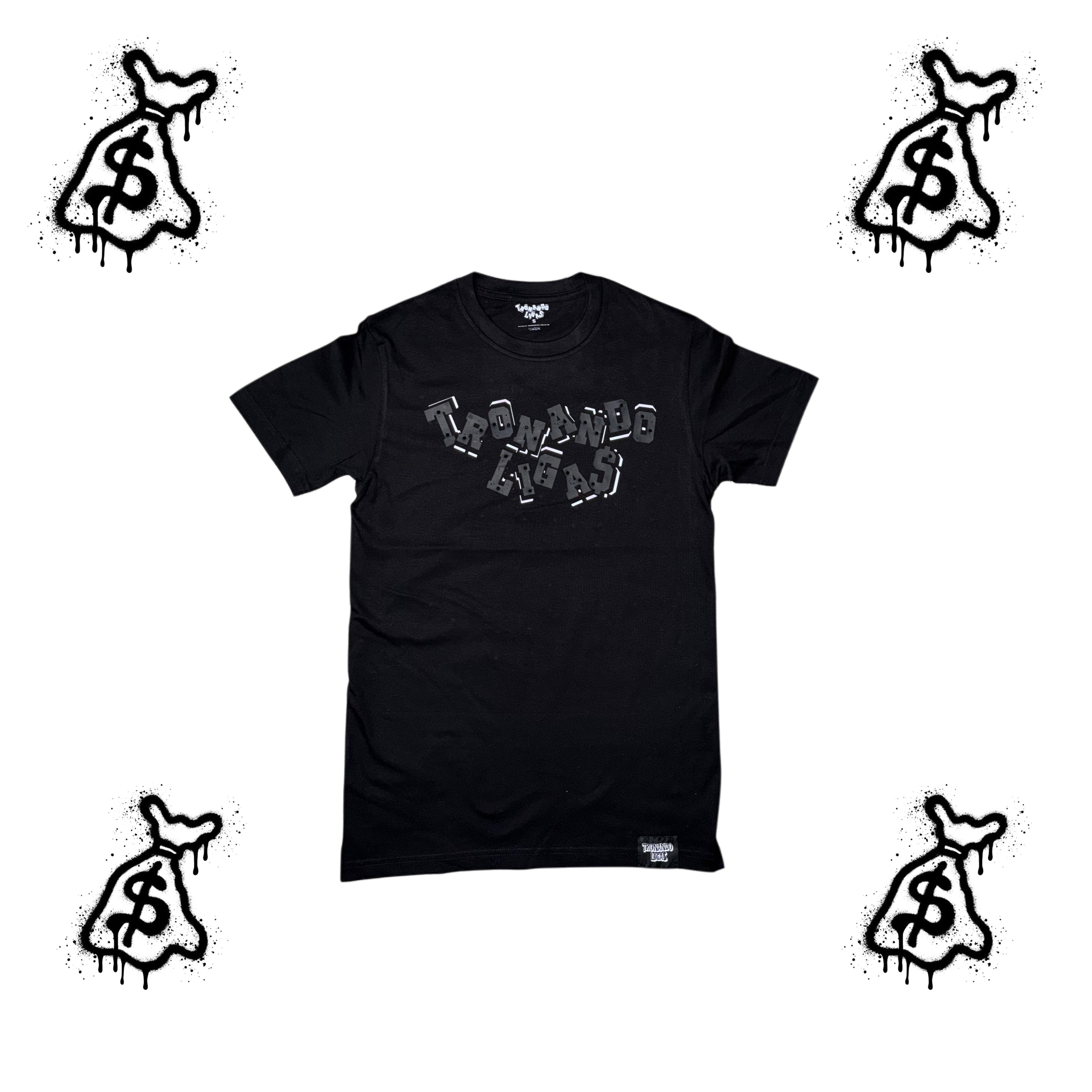 Black Blocked Shirt